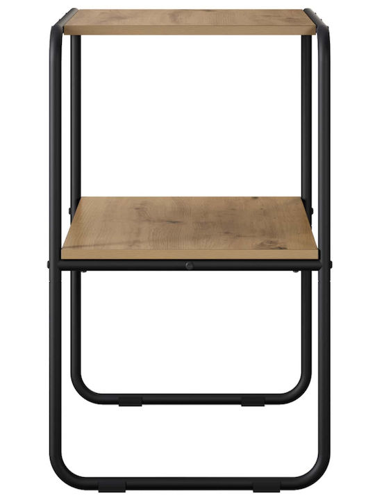 Konsolentisch aus Holz & Metall Eiche M80xB42,5xH70cm