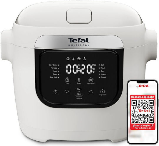 Tefal Multicook Basic Πολυμάγειρας 700W με Χωρητικότητα 6lt Γκρι