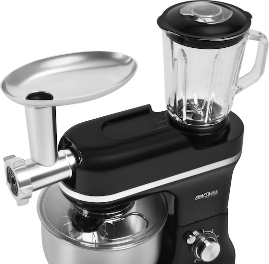 Kraft & Dele Mașină de bucătărie 3000W cu Bol din Inox 5lt