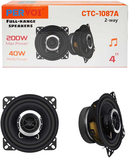 PerVoi CTC-1087A Car Speaker 4" with 200W RMS 2 Way Piece