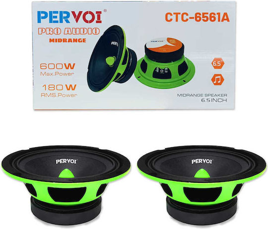 PerVoi CTC-6561A Car Speaker 6.5" with 600W RMS Midrange Piece