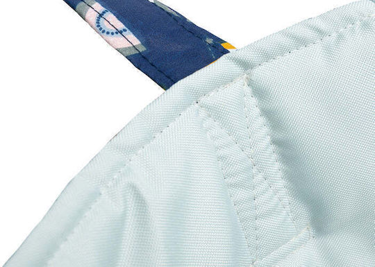 Sensillo Kinderspielzeugkiste aus Stoff Marineblau 35x35x47cm