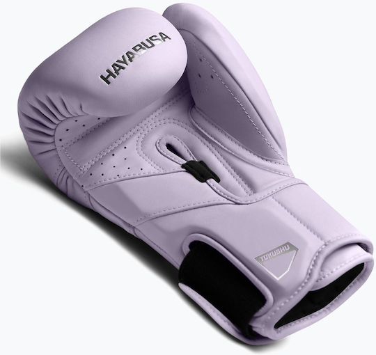 Hayabusa Mănuși de box din piele pentru competiție Violet