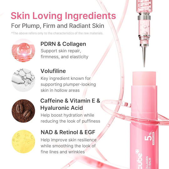 Medicube PDRN Pink Collagen Stick Balm for Face Firming & Brightening with Collagen 10gr