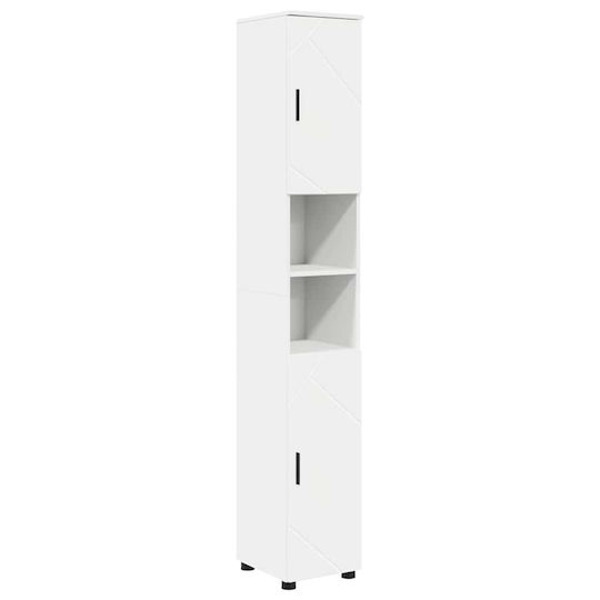 vidaXL Blat cu Lavoar, Oglindă & Coloană L61xW35xH64cm Alb