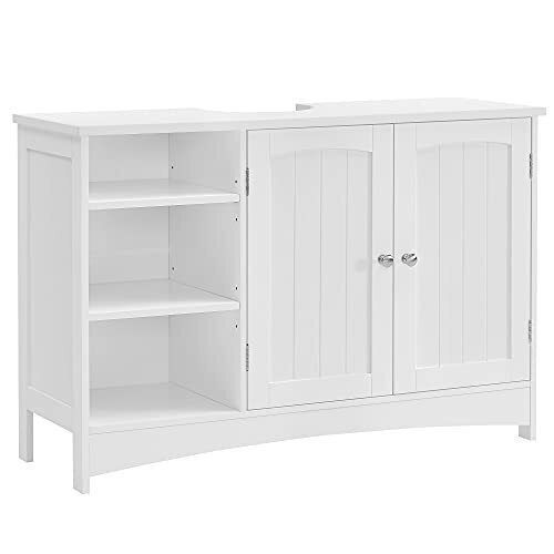 Songmics Waschtisch ohne Waschbecken L90xB30xH60cm Weiß