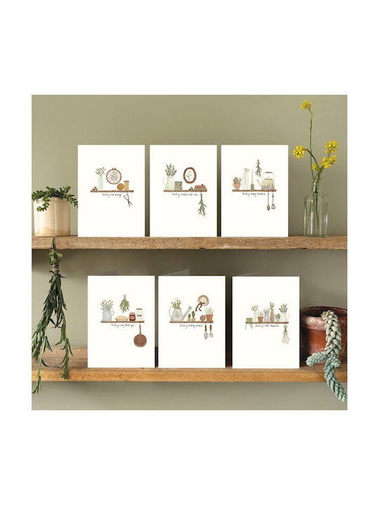 Synchronia Hanging Handmade Wall Decor Made of Wood 9.5cm Happiness