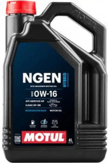 Motul NGen Hybrid Synthetic Car Oil 0W-16 4lt