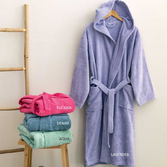 Palamaiki Kids Bathrobe Fuchsia Hooded Palamaiki Kids Bathrobe Fuchsia Hooded