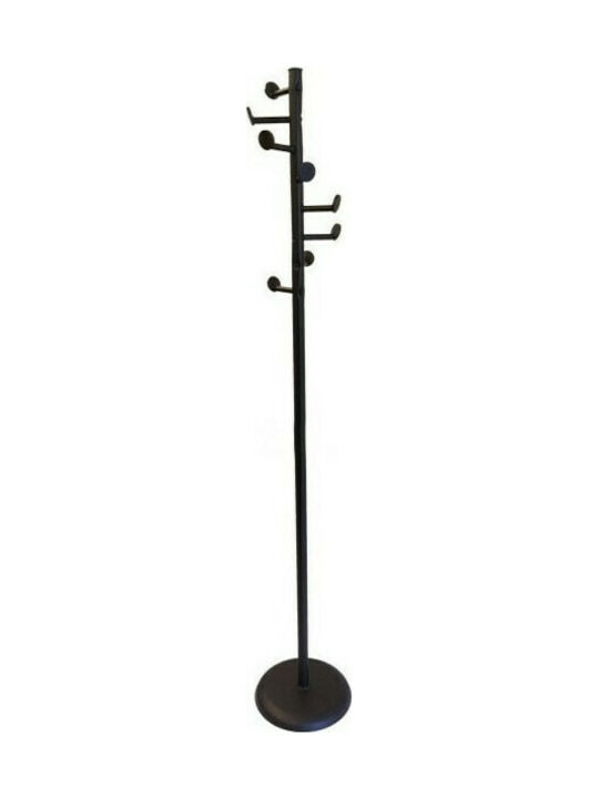 ArteLibre Dior Freistehender Kleiderständer Metallisch Black 175cm