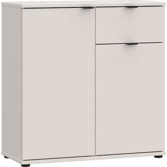 Chest of Drawers Wooden Sand 80x34x83cm Chest of Drawers Wooden Sand 80x34x83cm