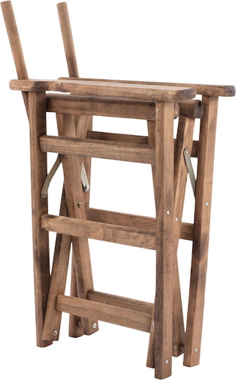 HomeMarkt Lemnos Rahmen Für Stuhl Für Regisseur Hölzernes 57x54x88,5cm Braun