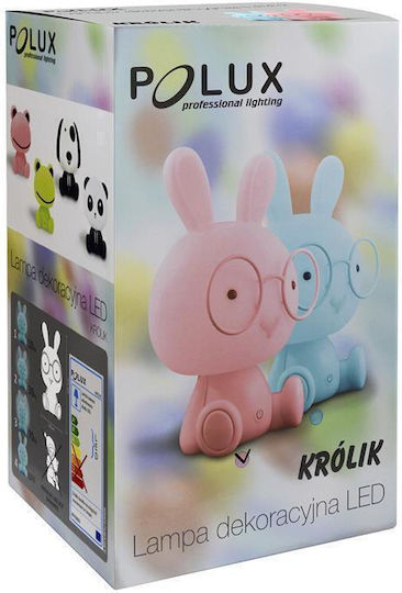 Polux Φωτάκι Νυκτός LED Kaninchen Rosa