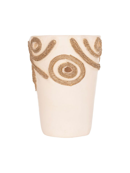 HomeMarkt Decorative Vase Ceramic Dean Beige Y22cm