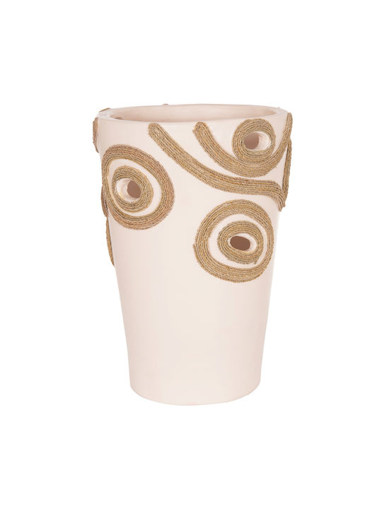 HomeMarkt Decorative Vase Ceramic Dean Beige Y22cm