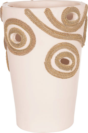 HomeMarkt Decorative Vase Ceramic Dean Beige Y22cm