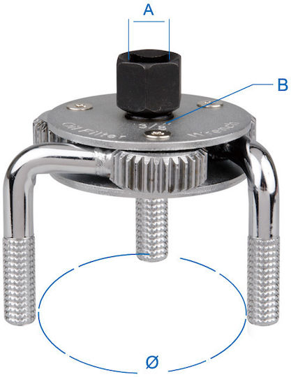 King Tony Spider Oil Filter Wrench 75-120mm