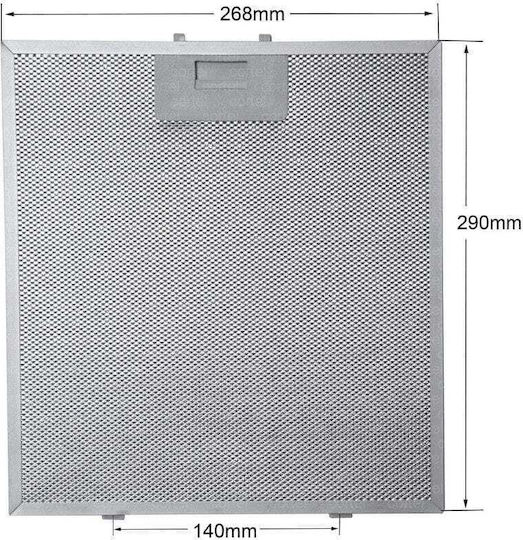 Beko Metall-Filter Ersatzteil Für Ventilhauben Kompatibel Mit Arcelik / Beko 26,8x29cm