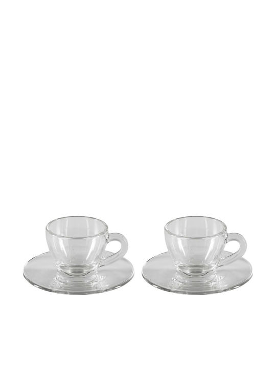 Bialetti Σετ Φλιτζάνια Espresso Γυάλινα Διάφανα 2τμχ