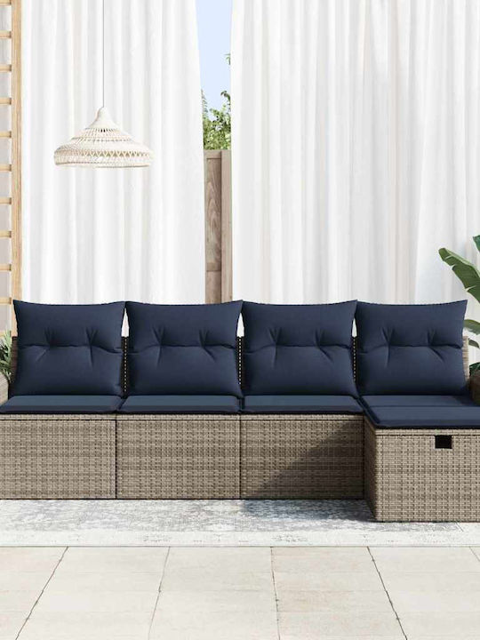 Γωνιακός Καναπές Εξωτερικού Χώρου Rattan
