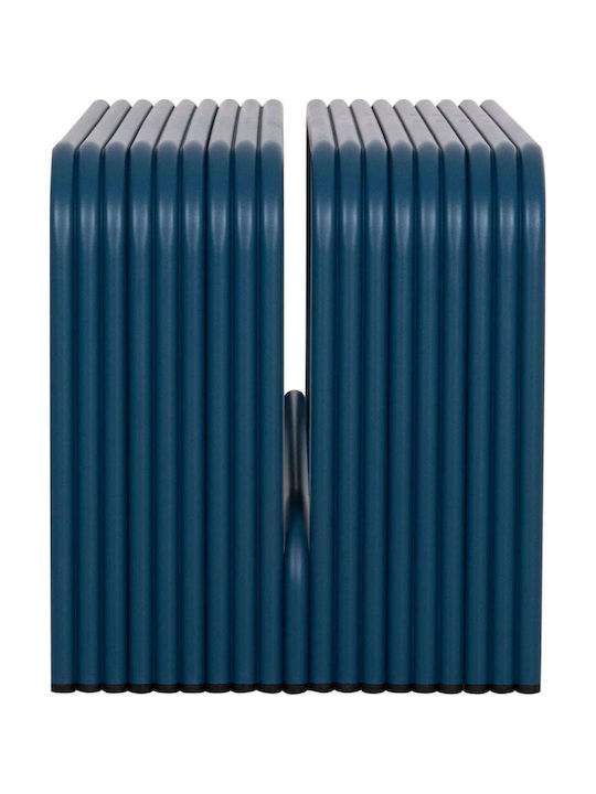 Outdoor Metal Blue Bench