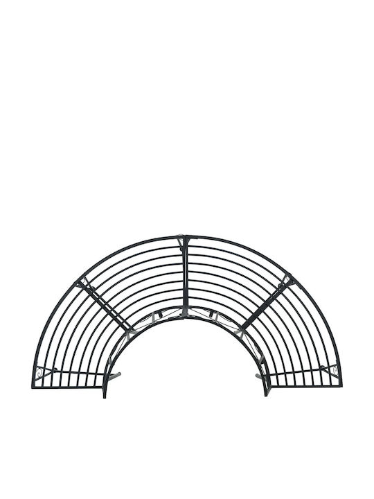 Metallisches Gartenbank Schwarz 160x80x89cm