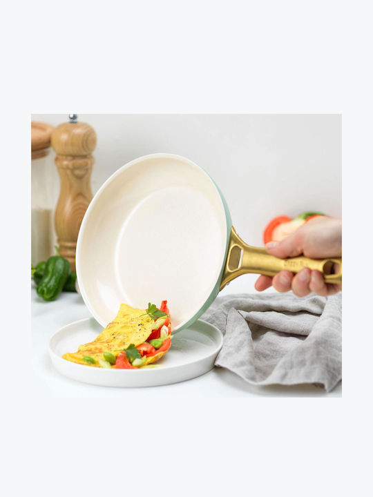 Green Pan Padova Reserve Cookware Set Made of Green Aluminum with Non-Stick Coating 6 Pieces