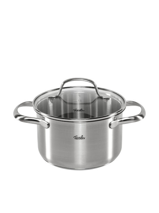 Fissler San Francisco Fissler Töpfe Set aus Rostfreiem Stahl Silber 4 Töpfe
