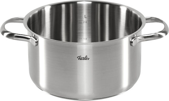 Fissler San Francisco Σετ Κατσαρόλες από Ανοξείδωτο Ατσάλι Ασημί 4 Σκευών