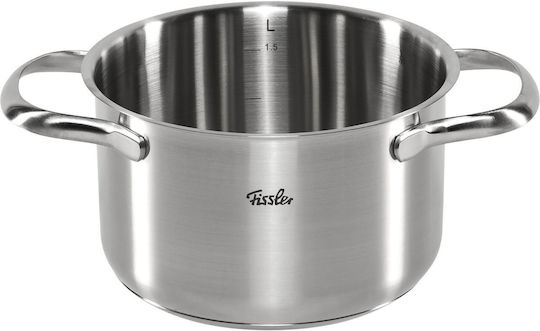 Fissler San Francisco Σετ Κατσαρόλες από Ανοξείδωτο Ατσάλι Ασημί 4 Σκευών