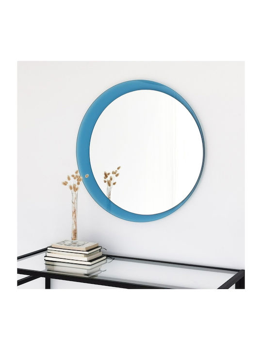 SteweHome SteweHome Rund Badezimmerspiegel 65x65cm Blau