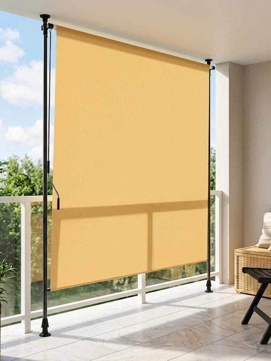 vidaXL Тента Тераса С LED Бежова 1x2.7m