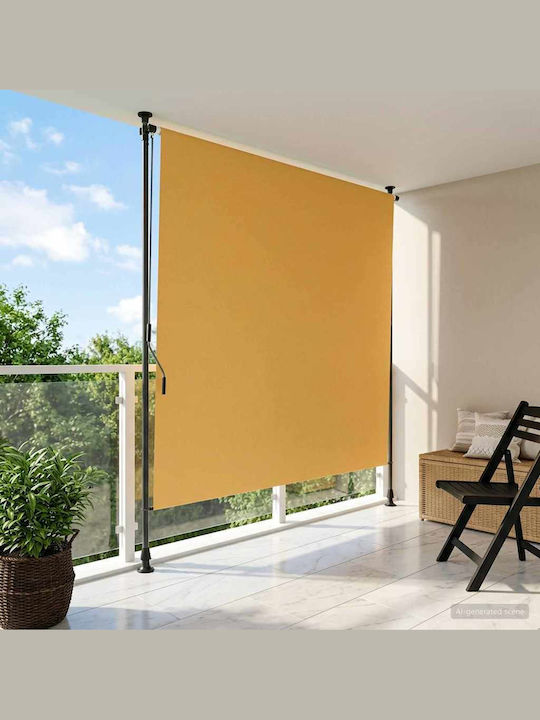 vidaXL Тента За Тераса С LED Бежова 1.5x2.7m