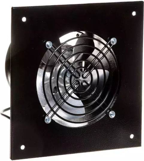 Vents Wall-mounted Ventilator Bathroom 150mm Black