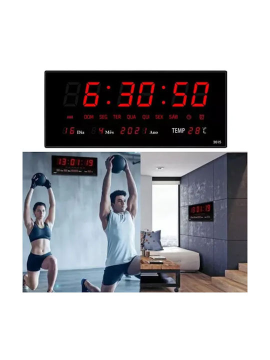 Wall Clock Digital 15.1x36.8cm