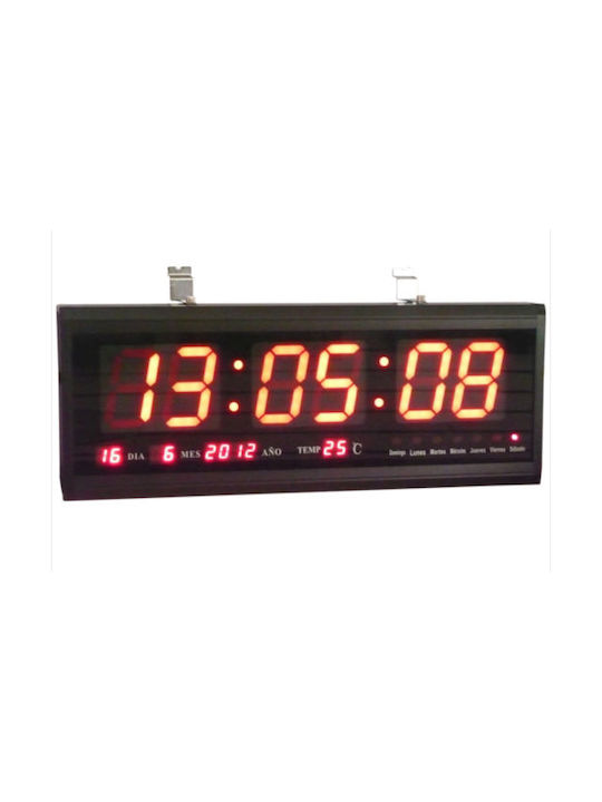 Digital LED Wall Clock Alarm Thermometer Calendar OEM