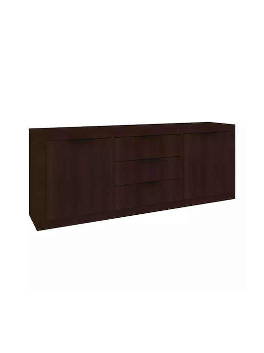 Μπουφές Doha από Ξύλο με Συρτάρια Wenge Απόχρωση 210x45x80.5cm