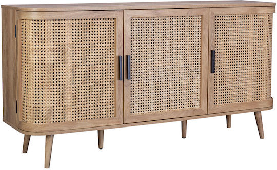 Μπουφές Monmarte Ξύλινος Φυσικό 150x39x77cm