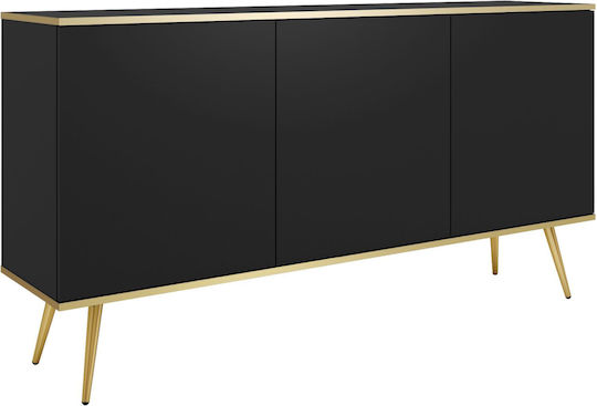 Мебели за съхранение Oro дървен Anthracite + Gold 160x41x85см