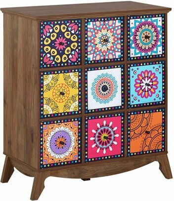 Sideboard Berwyn 2018 Wooden with Drawers Dark Wood 79x40x92cm Sideboard Berwyn 2018 Wooden with Drawers Dark Wood 79x40x92cm