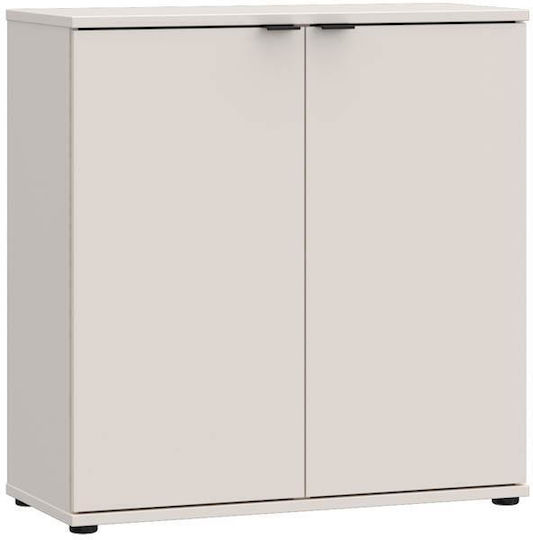 Wooden Sideboard Sand 80x34x83cm Wooden Sideboard Sand 80x34x83cm