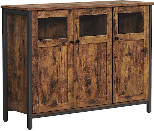 Μπουφές από Ξύλο & Μέταλλο Καφέ 100x35x75cm Μπουφές από Ξύλο & Μέταλλο Καφέ 100x35x75cm