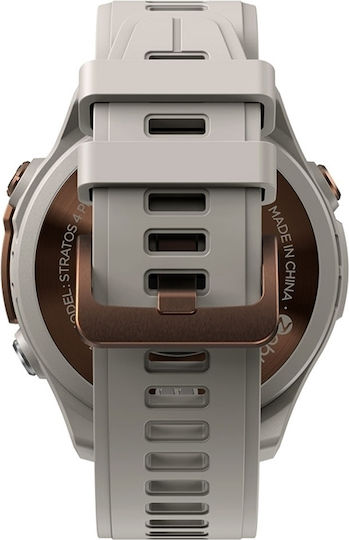 Zeblaze Stratos 4 Pro Stainless Steel 49mm Waterproof Smartwatch with Heart Rate Monitor Bronze