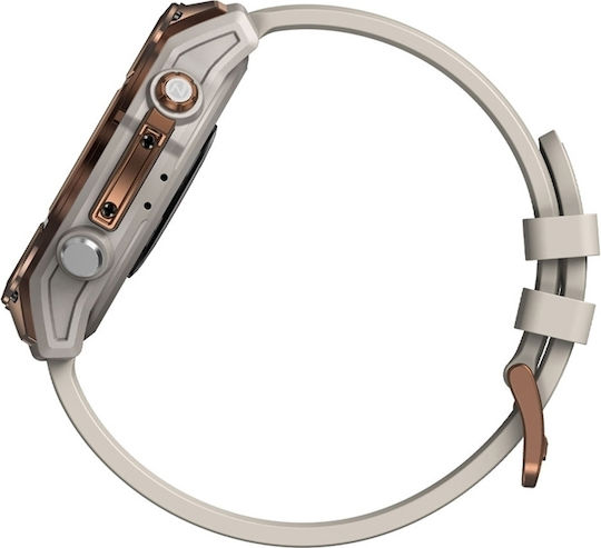 Zeblaze Stratos 4 Pro Stainless Steel 49mm Waterproof Smartwatch with Heart Rate Monitor Bronze