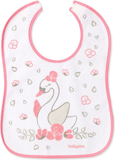 Babyono Waterproof Bib from 100% Cotton with Hoop & Loop Fastener Blue, Blueberry for 9 m+