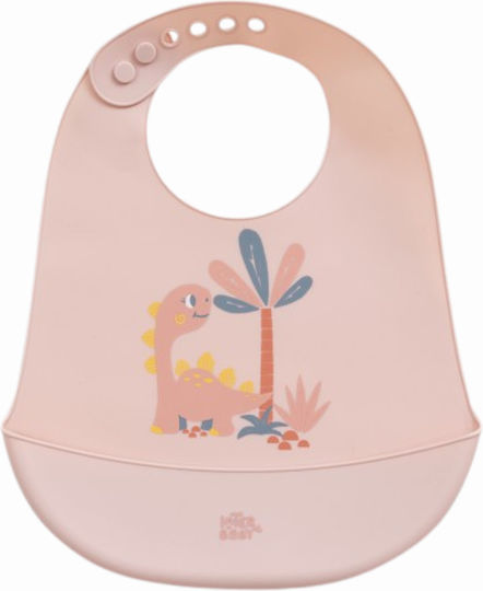 Interbaby Αδιάβροχη Σαλιάρα Σιλικόνης Pink για 6 m+