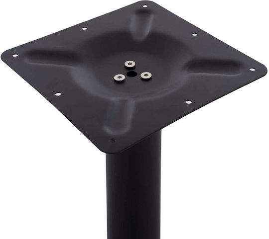 Freebox Stand De Masă Din Fontă Cu Reglaj Negru Mat 62x62x94cm