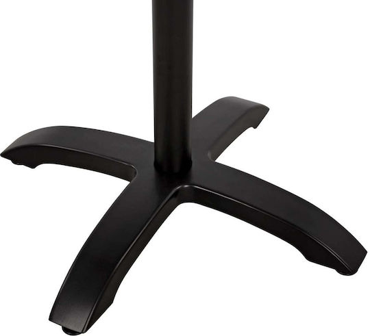Freebox Stand De Masă Din Fontă Neagră 62x62x108cm