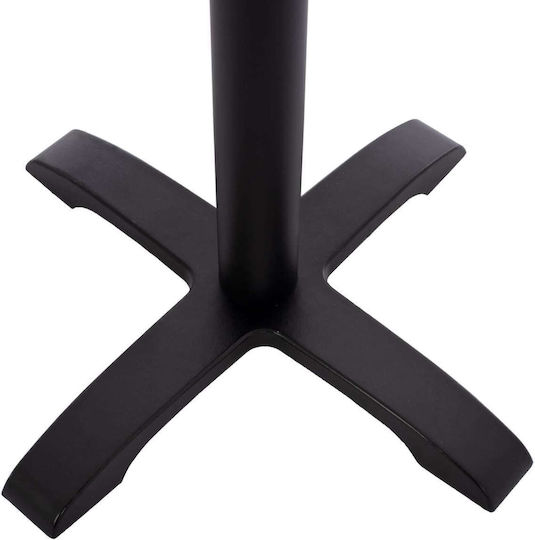 Freebox Stand De Masă Din Fontă Cu Reglaj Negru Mat 62x62x94cm