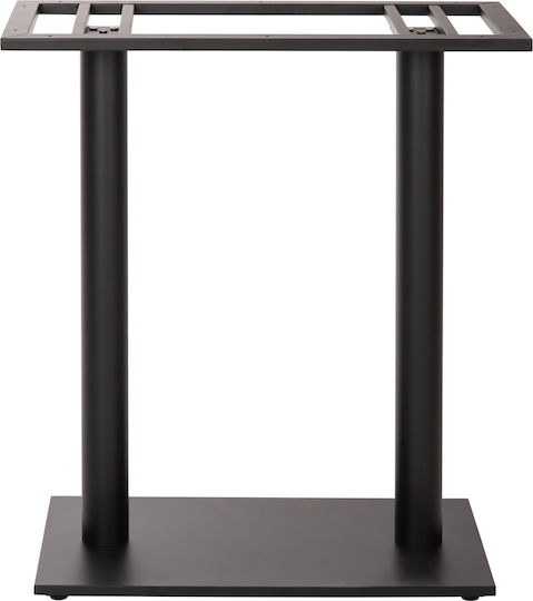 HomeMarkt Bar-Tischfuß aus Metall Black Checkmate 80x40x90cm